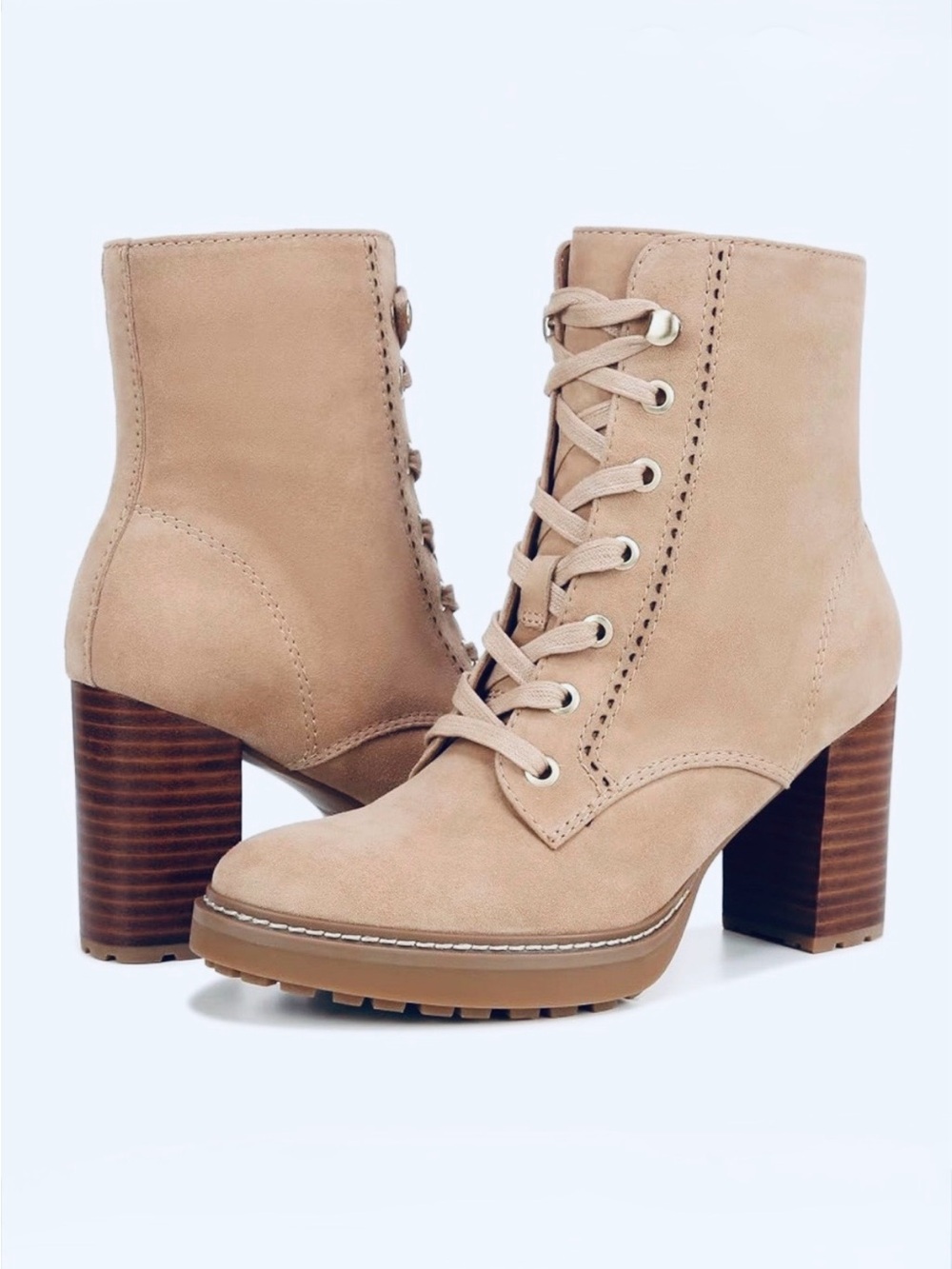 NATURALIZER, Women's Callie Heeled Boots Tan Suede, Size 8, NWOB - Picture 2 of 15